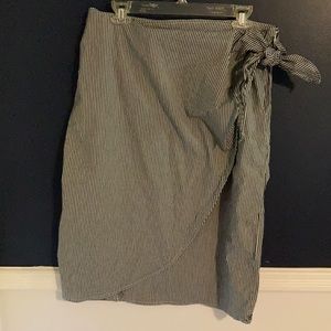 Chaps Wrap Skirt